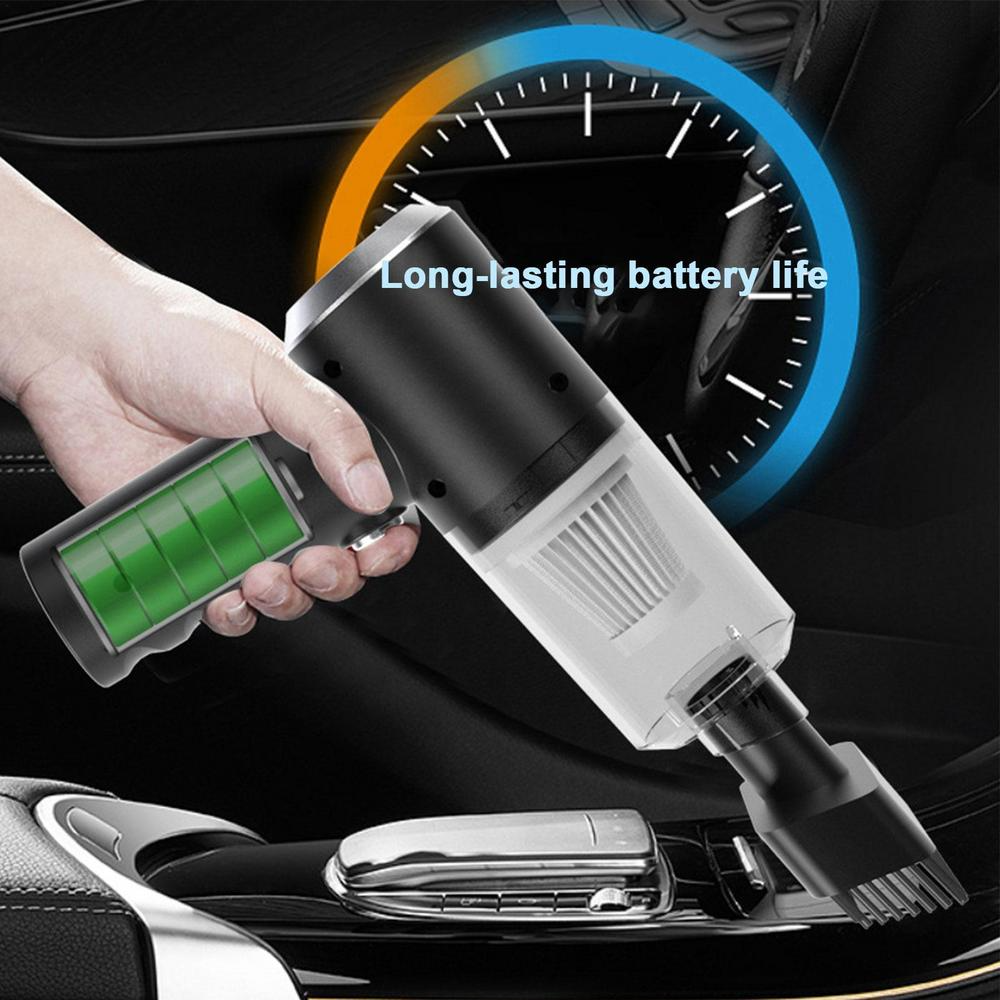 Aspiradora Portátil 9000Pa Wet & Dry 120W – Inalámbrica USB-C para Carro y Casa