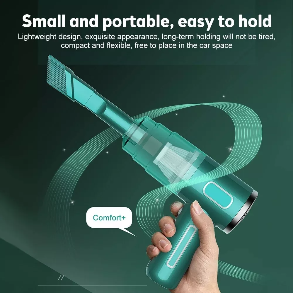 Aspiradora Portátil 29000Pa Doble Succión – Inalámbrica USB para Carro y Hogar