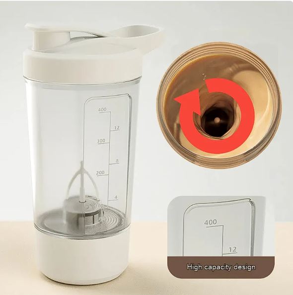 Shaker Eléctrico para Proteína | Mezclador Automático para Gym y Casa