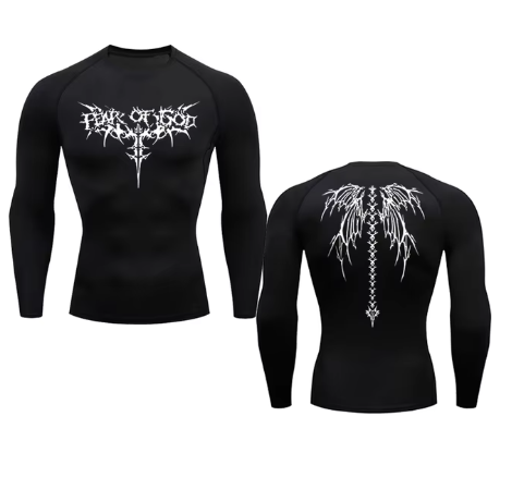 Rashguard Anime Alas | Camisa de Compresión para Gym y Calistenia — Hombres y Mujeres