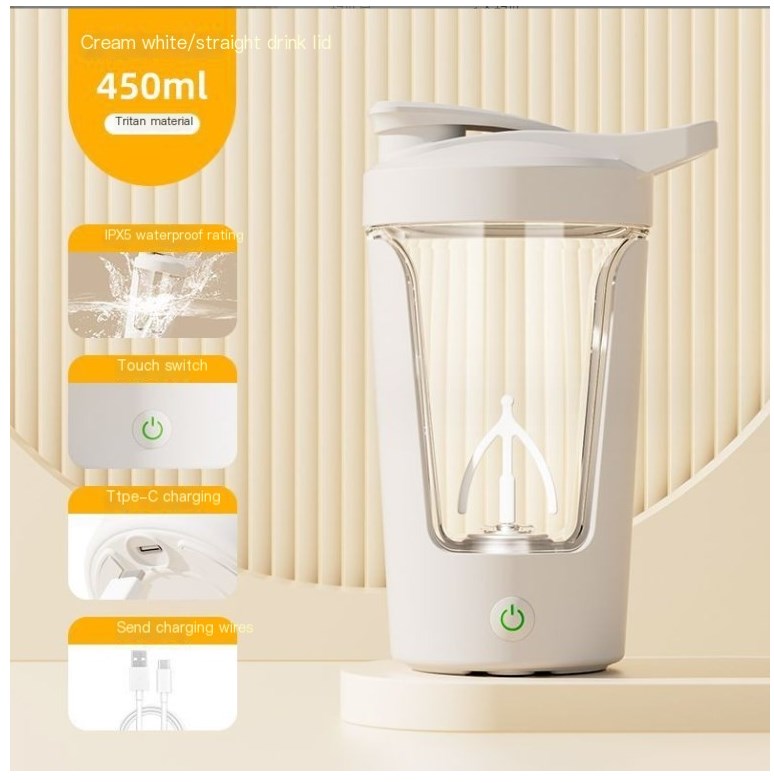 Shaker Eléctrico para Proteína | Mezclador Automático para Gym y Casa