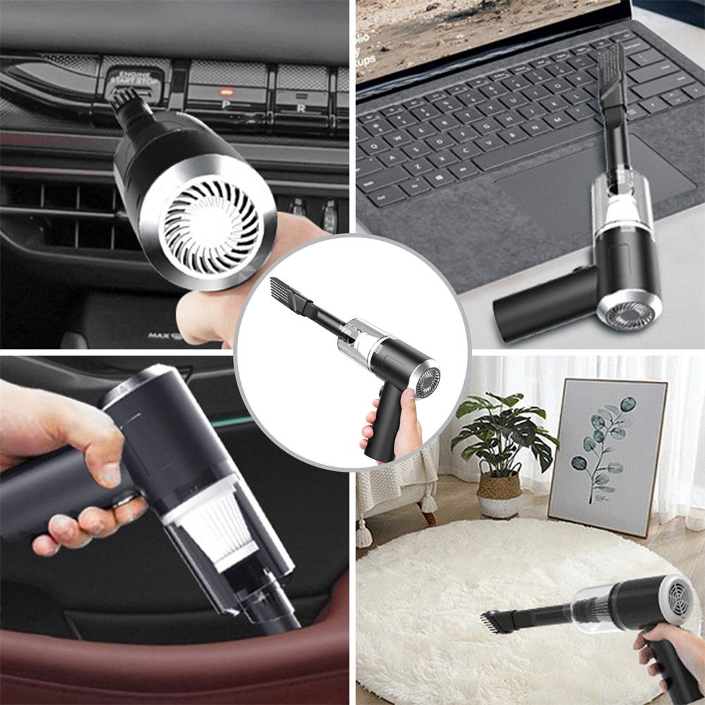 Aspiradora Portátil 9000Pa Wet & Dry 120W – Inalámbrica USB-C para Carro y Casa