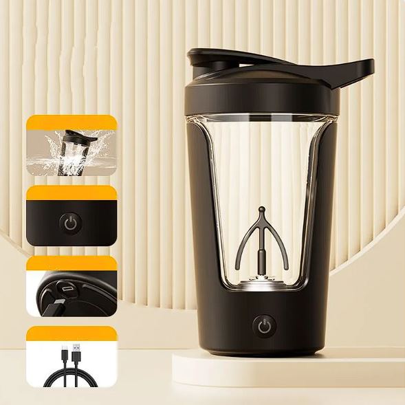 Shaker Eléctrico para Proteína | Mezclador Automático para Gym y Casa
