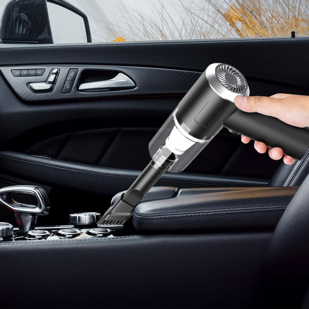 Aspiradora Portátil 9000Pa Wet & Dry 120W – Inalámbrica USB-C para Carro y Casa