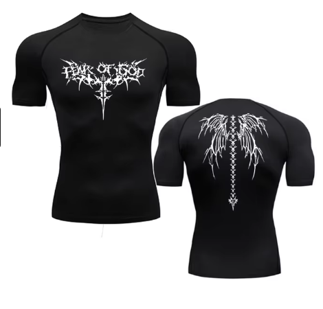 Rashguard Anime Alas | Camisa de Compresión para Gym y Calistenia — Hombres y Mujeres