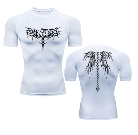 Rashguard Anime Alas | Camisa de Compresión para Gym y Calistenia — Hombres y Mujeres